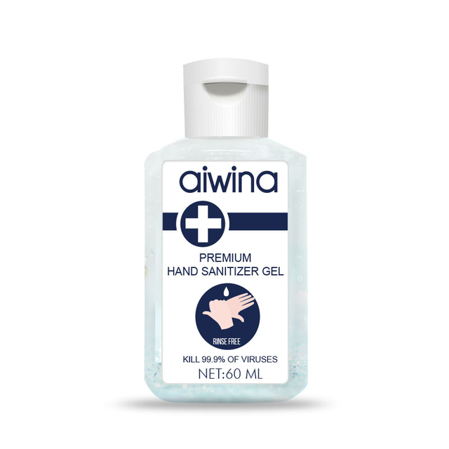 aiwina 60% alcohol 60ml hand sanitizer gel