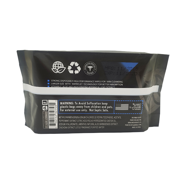 OEM 100% Flushable Biodegradable Body Wet Wipes For Skin Cleansing