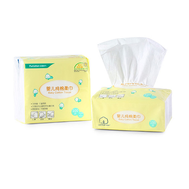 OEM Biodegradable Dry Baby Wipes with soft fabric