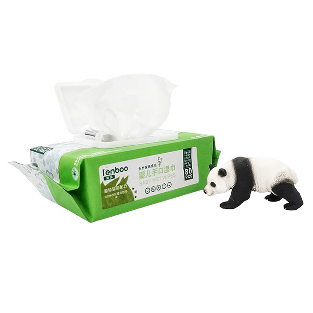 100% bamboo biodegradable eco-friendly baby wet wipes 