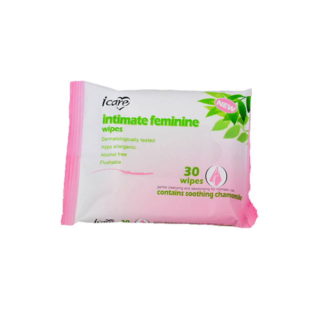 OEM Professional Factory Natural Plant Flavor Feminine Intimate Care Wet Wipes