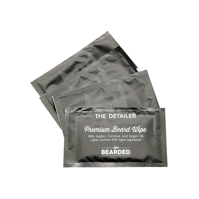 OEM Premium coconut lightly scented beard male wet wipes