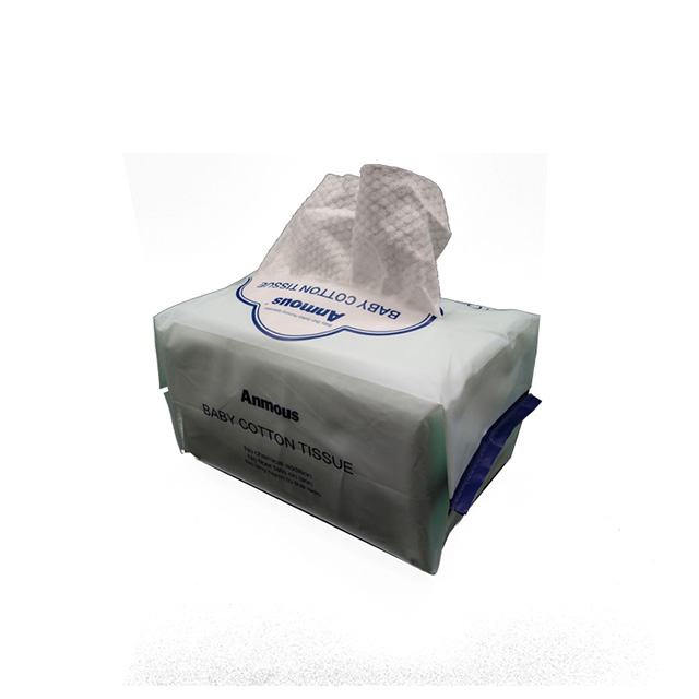 OEM 100% Cotton Gentle Biodegradable Dry Facial Reusable Baby Wipes